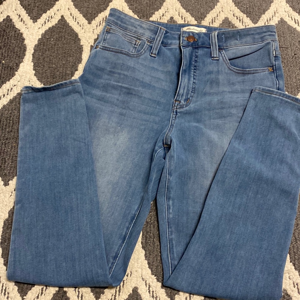 Madewell curvy road tripper high waisted size 29 TALL jeggings EUC